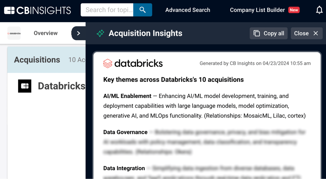 databricks acquisition insights