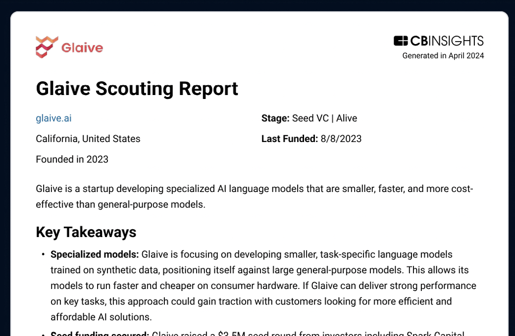 glaive scouting report