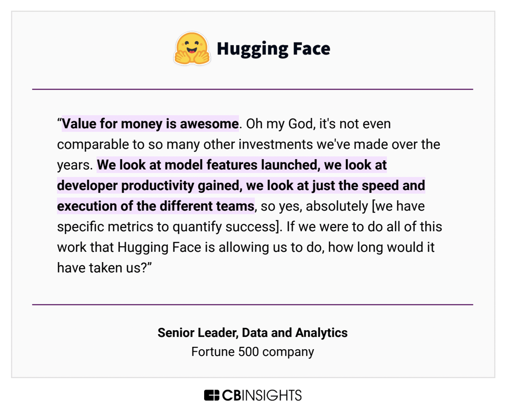 hugging face customer quote